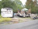 Wohnwagen ausgebrannt Koeln Muelheim Muelheimer Ring Piccoloministr P063